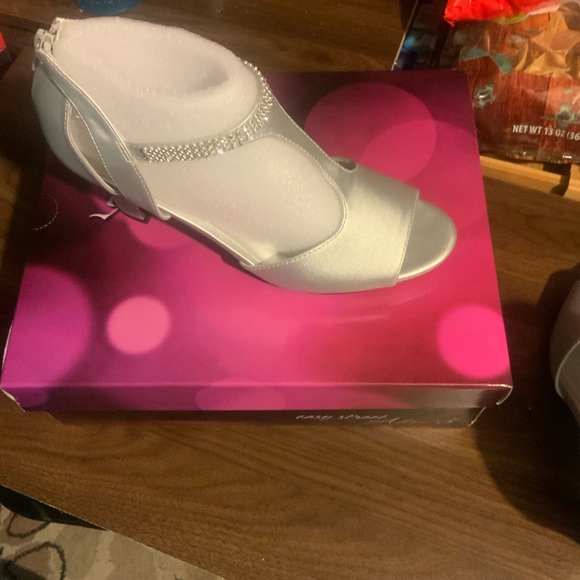 Flash silver satin heel - Picture 5 of 8